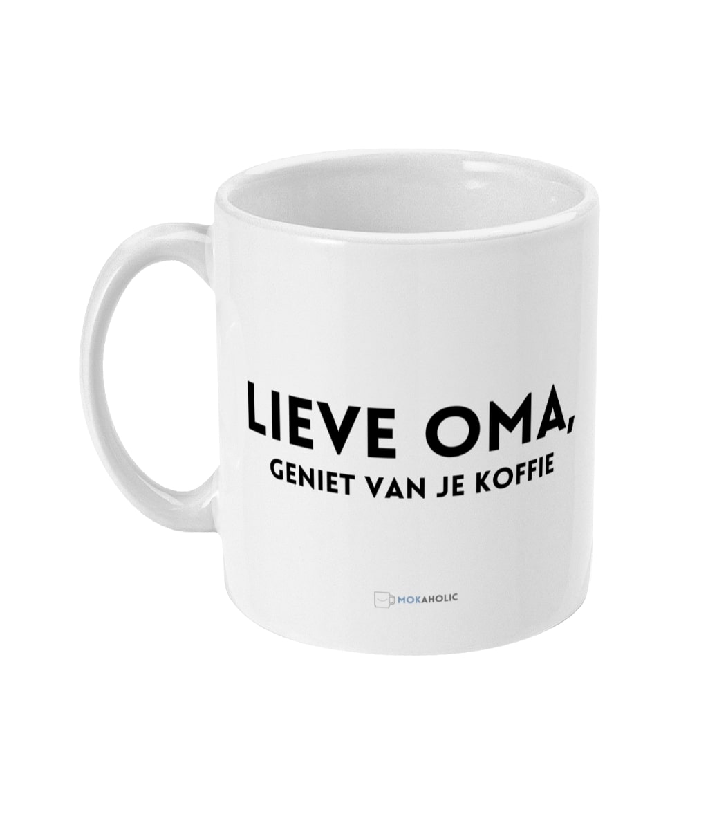 Liebe Oma, genieße deinen Kaffee