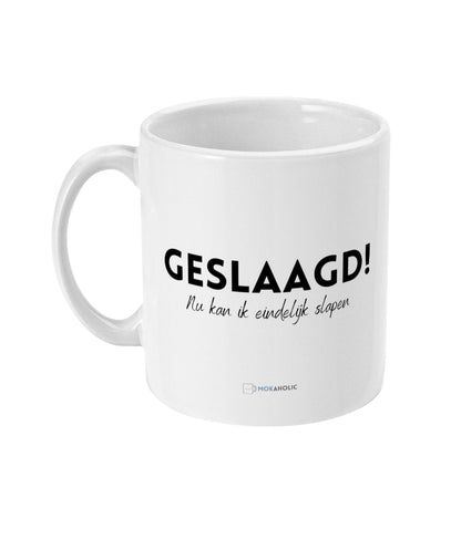 Geslaagd! Nu kan ik eindelijk slapen