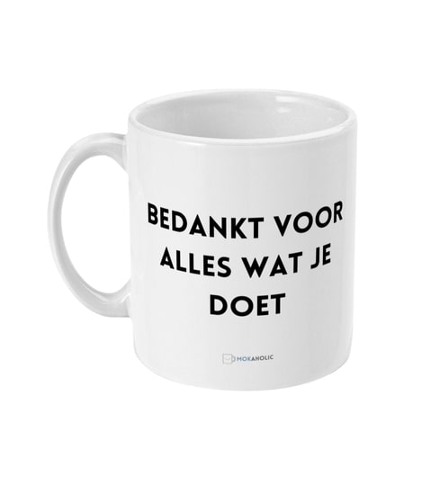 Bedankt voor alles wat je doet