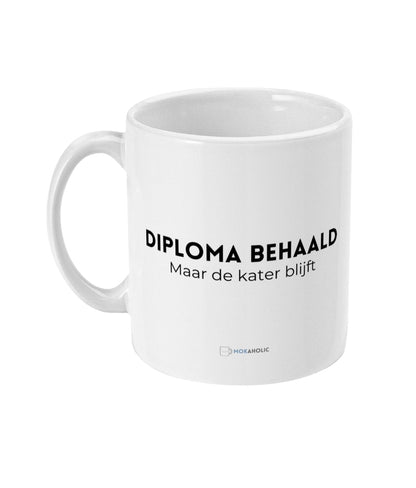 Diploma behaald, maar de kater blijft